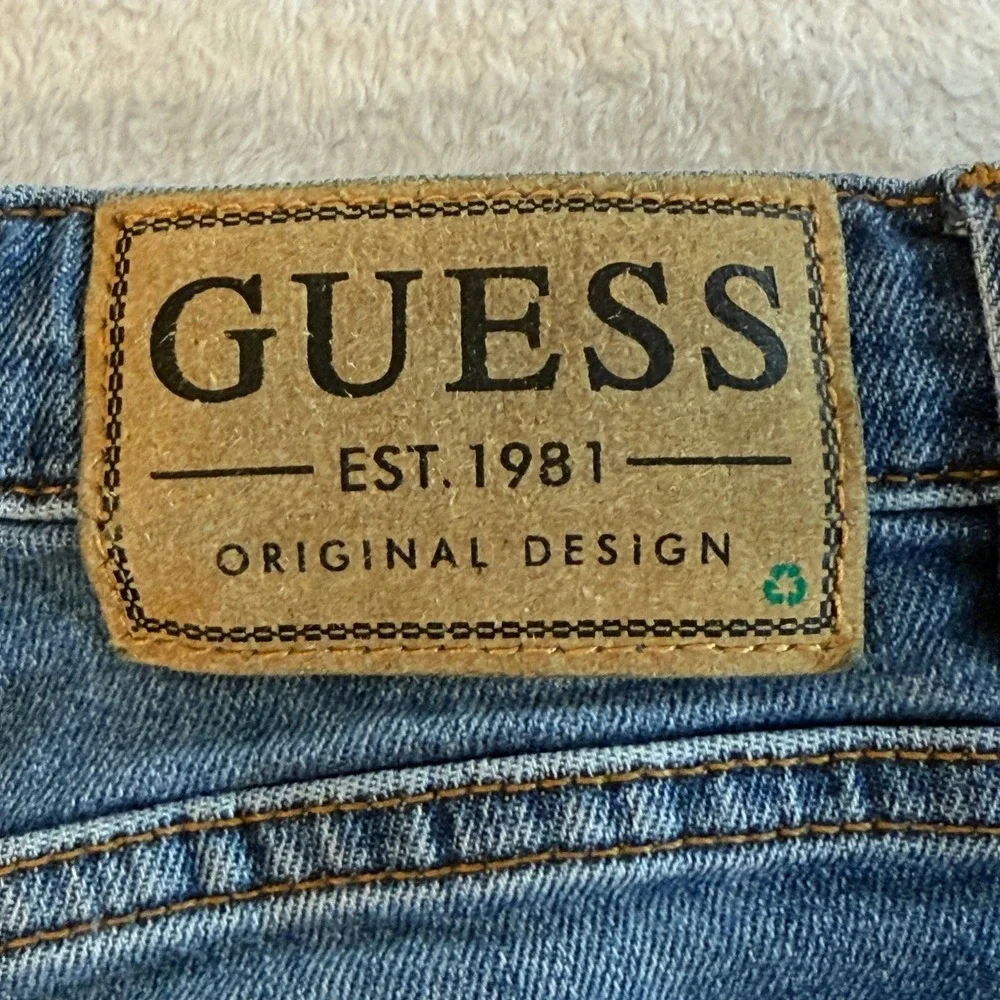 Guess Eco Skinny Fit Jeans Medium Wash Blue Denim Size 10